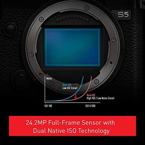 Discover the Power of Panasonic ⁢LUMIX S5: Full-Frame ⁢Mirrorless Magic with 4K 60P Video⁣ & Dual I.S
