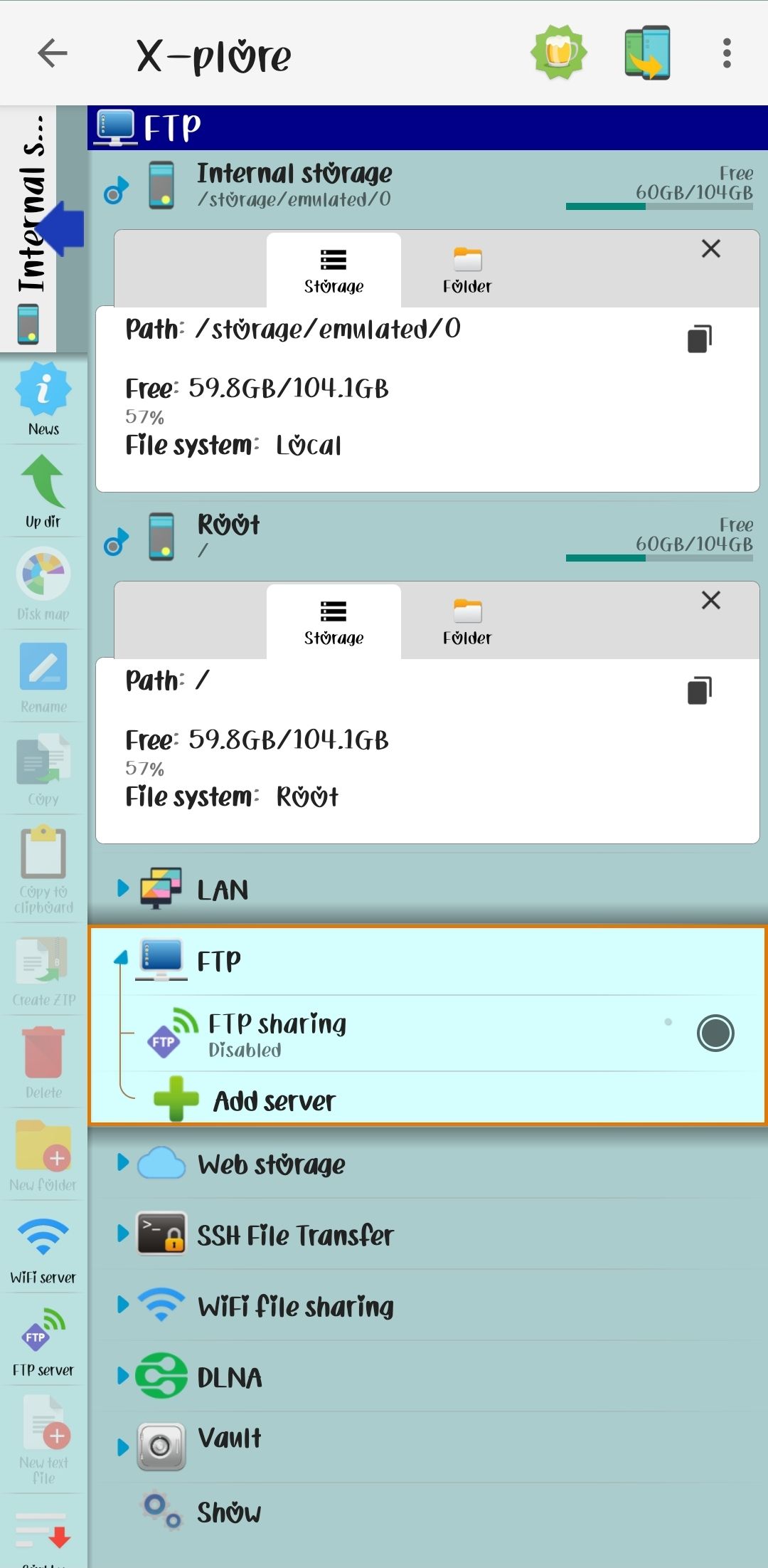 Android File Manager - X-plore