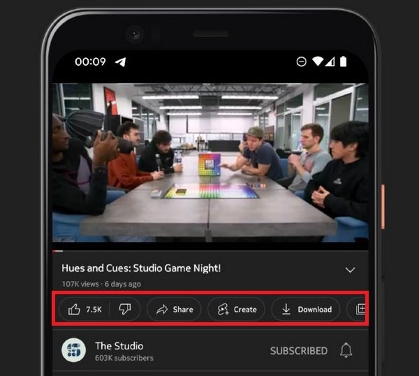 New look for YouTube buttons currently being tested hints at Material You update for YouTube in the near future - Photo shows that Google is testing Material You design for Android's YouTube app