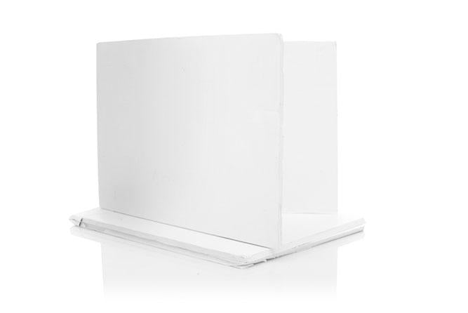 Photo of white foam poster board sheets