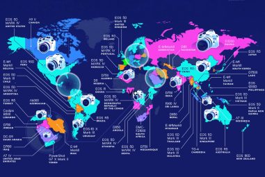 les appareils photo les plus utilisés dans chaque pays