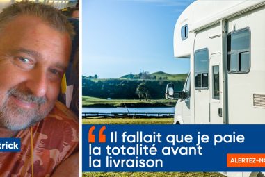 Patrick arnaqué de plus de 4.000€ pour un camping car acheté sur Facebook: “Nous pouvons faire une croix sur cet argent”