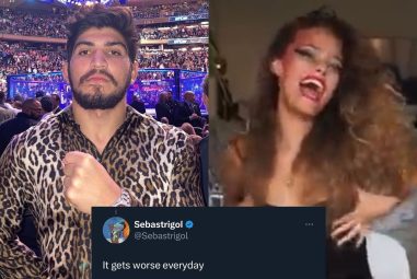 “It gets worse everyday” – Dillon Danis shares controversial video of Nina Agdal’s ‘insane’ NSFW moment, stirs outcry on Twitter