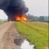 Hazardous material train cars derail, catch fire in North Dakota