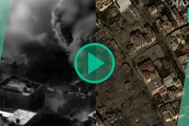 ces images satellites de Gaza révèlent l’ampleur et la violence des frappes